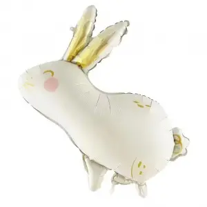 Beyaz Tavşan Folyo Balon