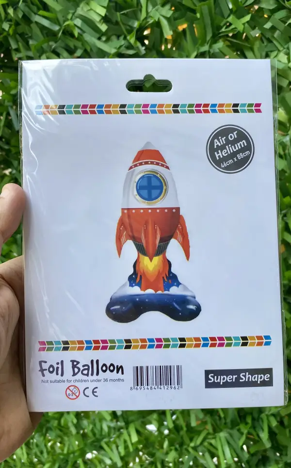 Ayaklı Roket Folyo Balon 