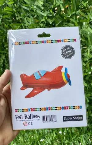 Kırmızı Uçak Folyo Balon 