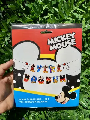 Mickey Mouse  İyiki Doğdun Zarf Banner