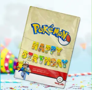 Pokemon Happy Bırthday Zarf Banner 