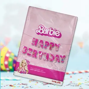 Barbie Happy Birthday Zarf Banner 