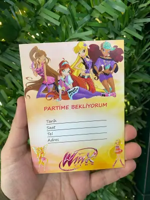 Winx Davetiye 10'lu