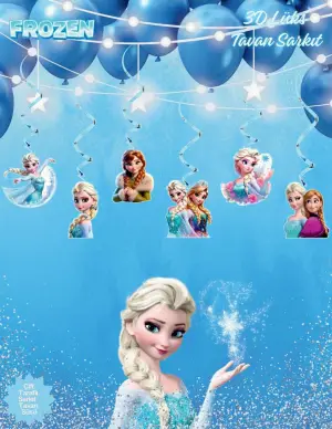 3D Frozen Lüx Tavan Sarkıt 6'lı 